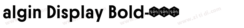 algin Display Bold字体转换